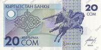 KYRGYZSTAN 20 Som KYRGYZSTAN 20 Som 1993 UNC -