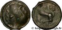 FRANCE Potin épigraphe (?) à la tête casquée et à la peti BITURIGES CUBI, UNSPECIFIED Ier siècle avant J.-C. (18mm, 3,22g, 2h) -