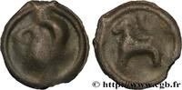 FRANCE Potin à la grosse mèche et au cheval BITURIGES CUBI, UNSPECIFIED Ier siècle avant J.-C. (18,5mm, 2,98g, 3h) -