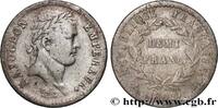 FRANCE Demi-franc Napoléon Ier tête laurée, République fr PREMIER EMPIRE / FIRST FRENCH EMPIRE Rouen 1808 (18mm, 2,37g, 6h) -