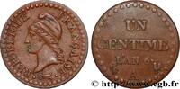 FRANCE Un centime Dupré DIRECTOIRE Paris 1798 (18mm, 2,45g, 7h) -