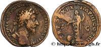 THE ANTONINES (96 AD to 192 AD) Sesterce MARCUS AURELIUS Rome 165 (31mm, 22,47g, 12h) -