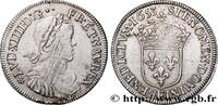 FRANCE Demi-écu, portrait à la mèche longue LOUIS XIV THE SUN KING Tours 1653 (33mm, 13,73g, 6h) -