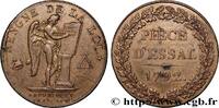 FRANCE Essai pour le type conventionnel, module de 27 mm THE CONVENTION Paris 1792 (27mm, 11,93g, 12h) -