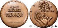 FRANCE Médaille de l’enseignement technique ENSEIGNEMENT Monnaie de Paris 1988 (54mm, 95,52g, 12h) -