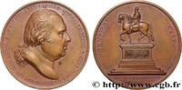 FRANCE Médaille, Statue équestre d’Henri IV MONUMENTS 1817 (49,5mm, 68,50g, 12h) -
