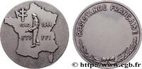 FRANCE Médaille, Résistance Française SECONDE GUERRE WWII 1940-1944 (65mm, 101,63g, 12h) -