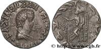 Hellenistic 2 (188 BC to 30 BC) Drachme bilingue BACTRIA - BACTRIAN KINGDOM - HERMAEUS Atelier incertain du Gandhara c. 55-45 AC. (16mm, 2,16g, 12h) -
