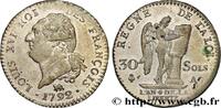FRANCE 30 sols dit au génie, type FRANÇOIS LOUIS XVI Paris 1792 (29,5mm, 9,93g, 6h) -
