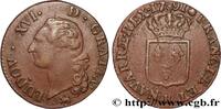 FRANCE Sol dit à l'écu LOUIS XVI Rouen 1791 (28mm, 12,79g, 6h) -
