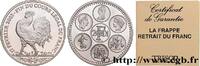 FRANCE Médaille sur la Fin du cours légal du Franc - Retr V REPUBLIC Trésor du Patrimoine 2001 (38mm, 25g, 12h) -