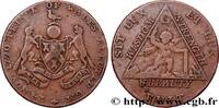 BRITISH TOKENS OR JETTONS 1/2 Penny franc-maçonnique Middlesex pour l’élévat BRITISH TOKENS OR JETTONS 1790 (28,5mm, 9,74g, 6h) -