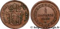 ITALY - PAPAL STATES - PIUS IX (Giovanni Maria Mas 1/2 Baiocco Pie IX an V ITALY - PAPAL STATES - PIUS IX (Giovanni Maria Mastai Ferretti) Rome 1850 (23,5mm, 4,82g, 6h) -