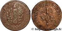 FRANCE 1 Sol siège de Mayence SIEGE OF MAINZ Mayence 1793 (21,5mm, 3,43g, 6h) -