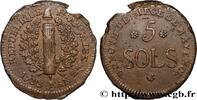 FRANCE 5 sols siège de Mayence SIEGE OF MAINZ 1793 (32mm, 24,51g, 12h) -