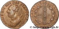 FRANCE 12 deniers dit au faisceau, type FRANÇOIS LOUIS XVI Paris 1791 (28,5mm, 12,69g, 6h) -