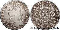 FRANCE Écu aux branches d'olivier, buste habillé LOUIS XV THE BELOVED Nantes 1736 (40mm, 28,82g, 6h) -