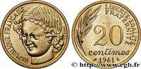FRANCE Essai du concours de 20 centimes par Baron V REPUBLIC Paris 1961 (23,5mm, 4g, 6h) -
