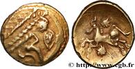 FRANCE Statère d'or à l'astre, cheval à gauche GALLIA BELGICA - BELLOVACI (Area of Beauvais) Beauvais (60) c. 80-50 AC. (19,5mm, 6,02g, 6h) -