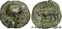 FRANCE Bronze GERMANVS INDVTILLI au taureau (Quadrans)EAU GALLIA BELGICA - REMI (Area of Reims) Reims (51) c. 10 AC. (16,5mm, 2,26g, 12h) -