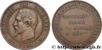 FRANCE Module de dix centimes, Visite à la chambre de com SECOND EMPIRE Lille 1854 (30mm, 9,94g, 12h) -