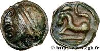 FRANCE Potin à la grosse tête, au bandeau lisse GALLIA BELGICA - SEQUANI (Area of Besançon) Ier siècle avant J.-C. (18mm, 4,71g, 9h) -