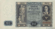 POLAND 20 Zlotych POLAND 20 Zlotych 1936 AU -