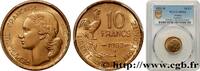 FRANCE 10 francs Guiraud IV REPUBLIC Beaumont-Le-Roger 1953 (20mm, 3g, 6h) -