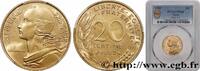 FRANCE 20 centimes Marianne V REPUBLIC Paris 1963 (23,5mm, 4g, 6h) -