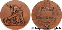 FRANCE Médaille, Centenaire du délainage QUATRIÈME RÉPUBLIQUE 1951 (63mm, 120,50g, 12h) -