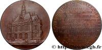FRANCE Médaille, Inauguration de l’Hôtel de ville MONUMENTS 92 - Levallois-Perret 1898 (49mm, 60,94g, 12h) -