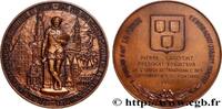 FRANCE Médaille, Fédération nationale des entrepreneurs d BELGIQUE Belgique, Bruxelles 1957 (70mm, 204,88g, 12h) -