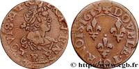 FRANCE Double tournois, 19e type LOUIS XIII Tours 1639 (18,5mm, 2,63g, 6h) -