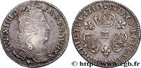 FRANCE Dixième d'écu aux trois couronnes LOUIS XIV THE SUN KING Besançon 1710 (21,5mm, 3,00g, 6h) -