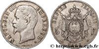 FRANCE 5 francs Napoléon III, tête nue SECOND EMPIRE Paris 1856 (37mm, 24,85g, 6h) -