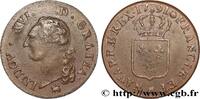 FRANCE Sol dit à l'écu LOUIS XVI Rouen 1791 (29mm, 11,81g, 6h) -
