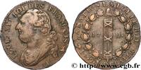 FRANCE 12 deniers dit au faisceau, type FRANÇOIS LOUIS XVI Paris 1792 (28mm, 11,71g, 6h) -