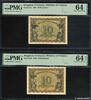 GREECE 10 Drachmes Lot GREECE 10 Drachmes Lot 1945 UNC- -