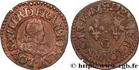 FRANCE Denier tournois, type 1 de Poitiers, buste A LOUIS XIII Poitiers 1619 (18mm, 1,38g, 6h) -