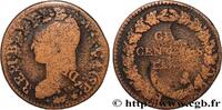 FRANCE Cinq centimes Dupré, grand module, refrappage du DIRECTOIRE Limoges 1797 (28,04mm, 9,87g, 6h) -