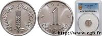 FRANCE 1 centime Épi, avec rebord V REPUBLIC Paris 1969 (15mm, 1,66g, 6h) -
