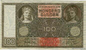 NETHERLANDS 100 Gulden NETHERLANDS 100 Gulden 1942 VF -