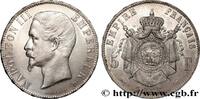 FRANCE 5 francs Napoléon III, tête nue SECOND EMPIRE Lyon 1856 (37mm, 24,94g, 6h) -