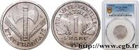 FRANCE 1 franc Francisque, légère FRENCH STATE Beaumont-Le-Roger 1944 (23mm, 1,3g, 6h) -