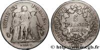 FRANCE 5 francs Union et Force, Union serré, avec glands CONSULATE Perpignan 1801 (37,18mm, 24,63g, 6h) -