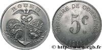 CHAMBRES DE COMMERCE / CHAMBRES DE COMMERCE 5 Centimes Chambre de commerce de Rouen CHAMBRES DE COMMERCE / CHAMBRES DE COMMERCE 1918 (26mm, 1,52g, 6h) -