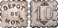 NECESSITY (EMERGENCY COINS AND JETONS OR TOKENS OF 10 Francs - Dépôt de Mons (Prisonniers de Guerre) NECESSITY (EMERGENCY COINS AND JETONS OR TOKENS OF ) MISCELLANEOUS TOPICS Le Puy n.d. (19mm, 1,31g, 12h) -