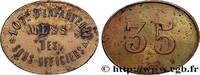 MILITARY JETONS, TOKENS AND COINS 35 Centimes - Mess des Sous-Officiers (107e) MILITARY JETONS, TOKENS AND COINS Angoulême n.d. (29mm, 3,50g, 12h) -