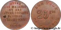 NECESSITY (EMERGENCY COINS AND JETONS OR TOKENS OF 25 kilos de Charbon - Oeuvre des Malades NECESSITY (EMERGENCY COINS AND JETONS OR TOKENS OF ) MISCELLANEOUS TOPICS Levallois-Perret 1899 (25mm, 4,22g, 12h) -