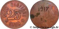 CAFES BRASSERIES AND RESTAURANTS 25 Centimes - Café Paufique CAFES BRASSERIES AND RESTAURANTS Lyon n.d. (26mm, 4,05g, 12h) -